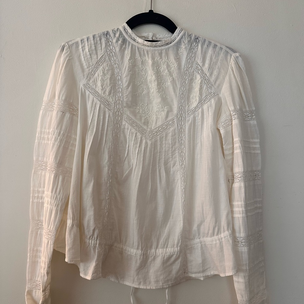 Soeur White Lace Top